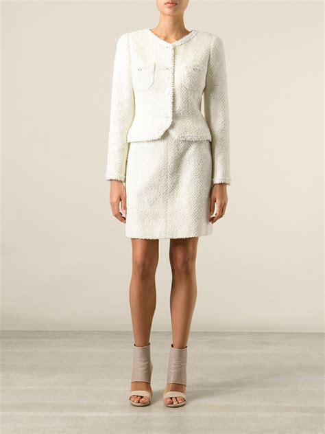 vintage white chanel suit|vintage chanel suit for sale.